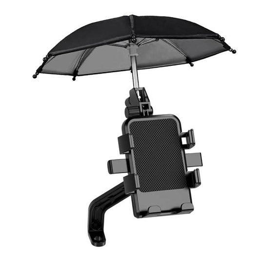 support de telephone pour velo avec mini parapluie