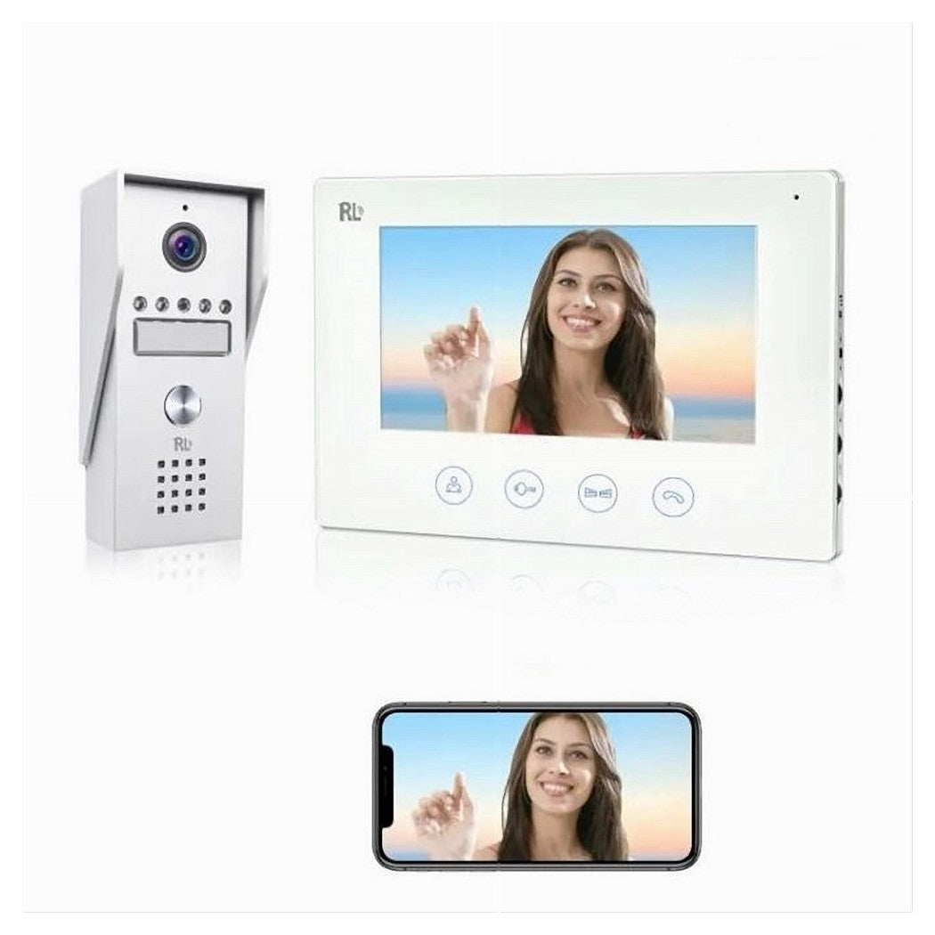 Interphone vidéo couleur 7 pouces