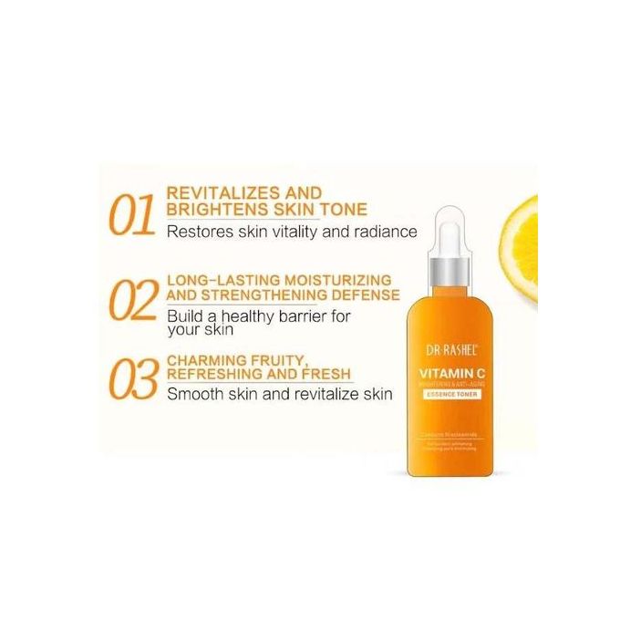 Dr Rashell Essence tonique éclaircissant et Anti-Âge - 100 ml