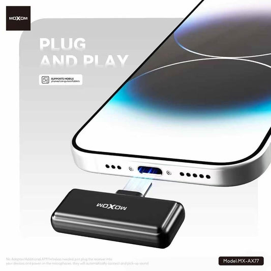 Système Double Micro Sans Fil MOXOM MX-AX77