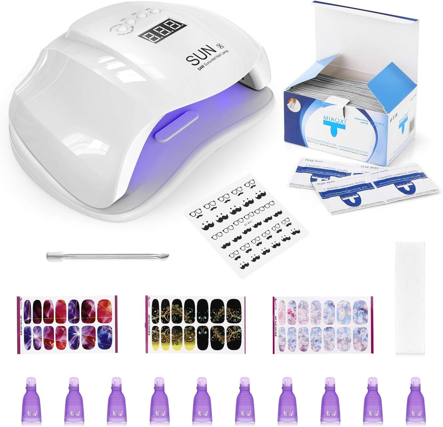 Kit lampe à ongles LED 54W