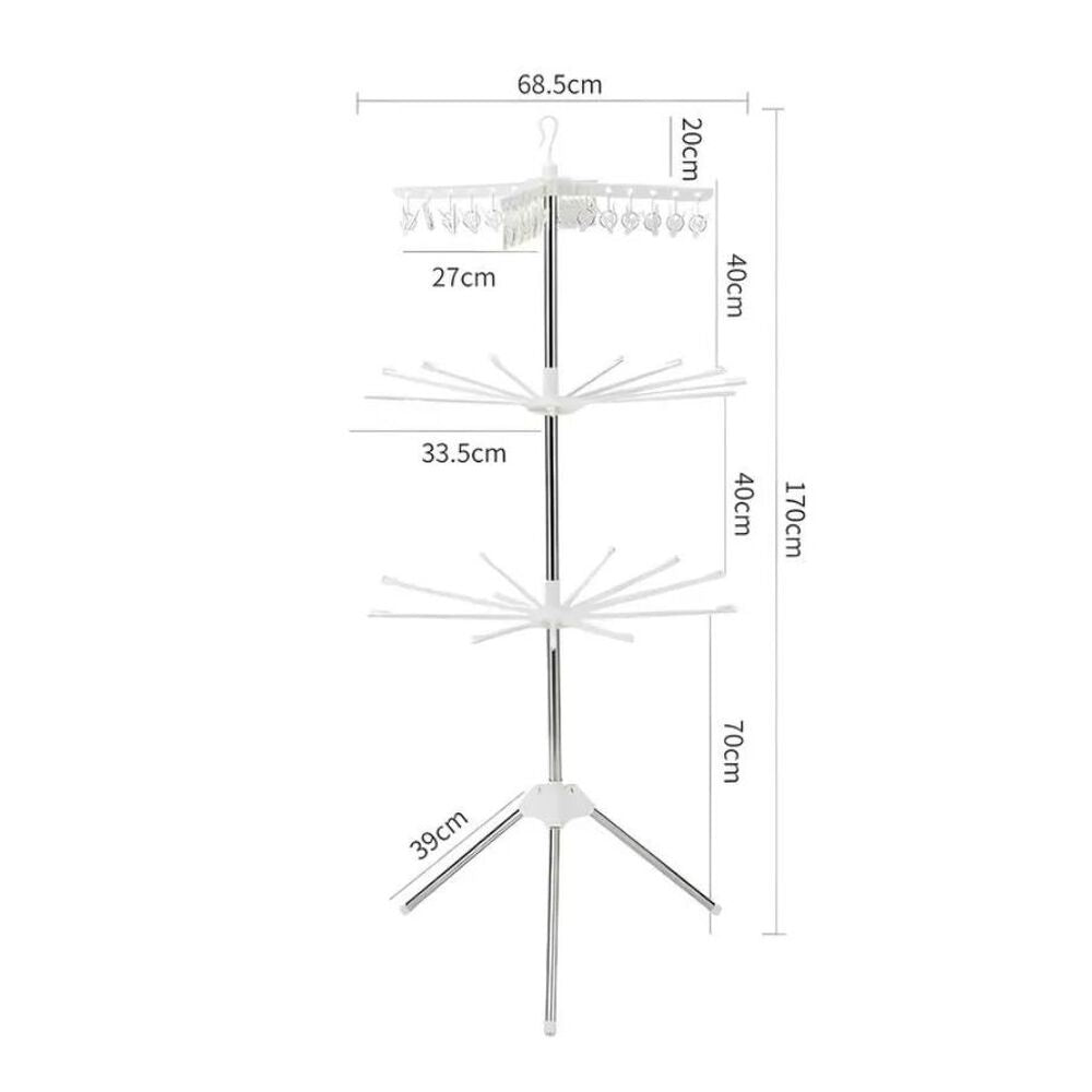 Sèche linge portable à 3 niveaux