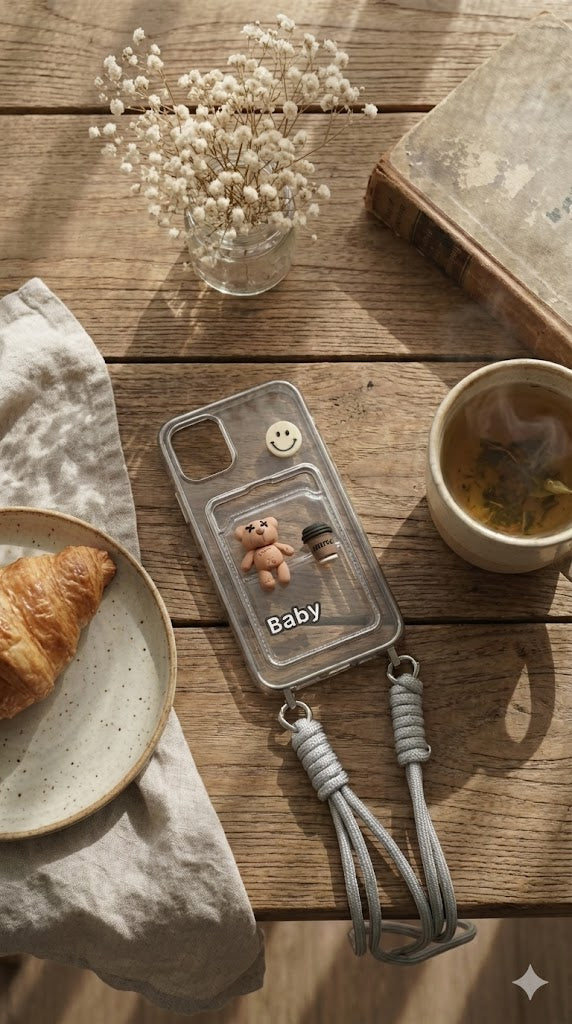 Baby & Bear Case - Coque en Silicone - iPhone
