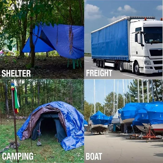 Bâche de protection - Voiles d'ombre de camping - 6Mx12M