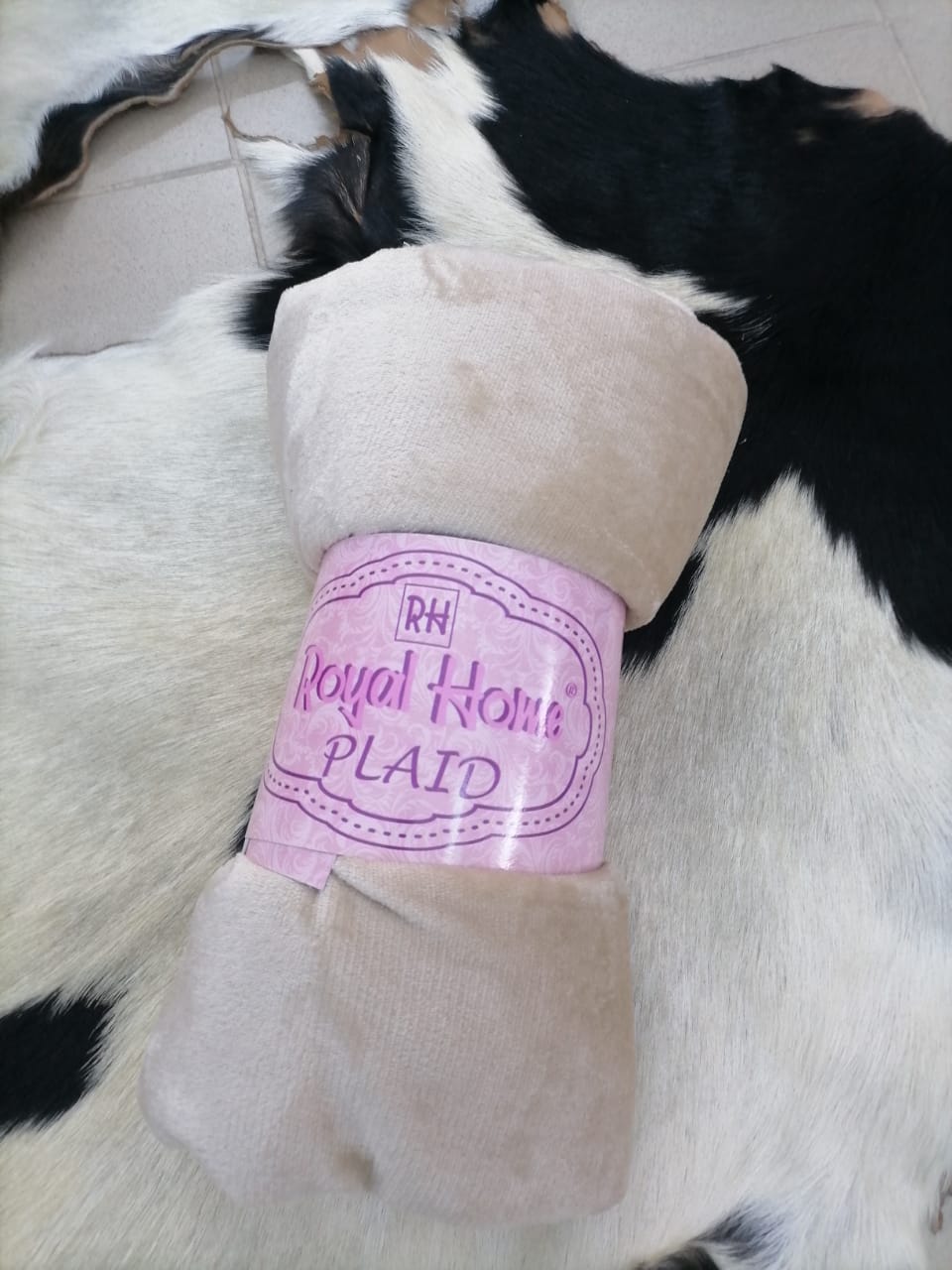 PLAID VELOUR UNI 2 PLACES 190x240