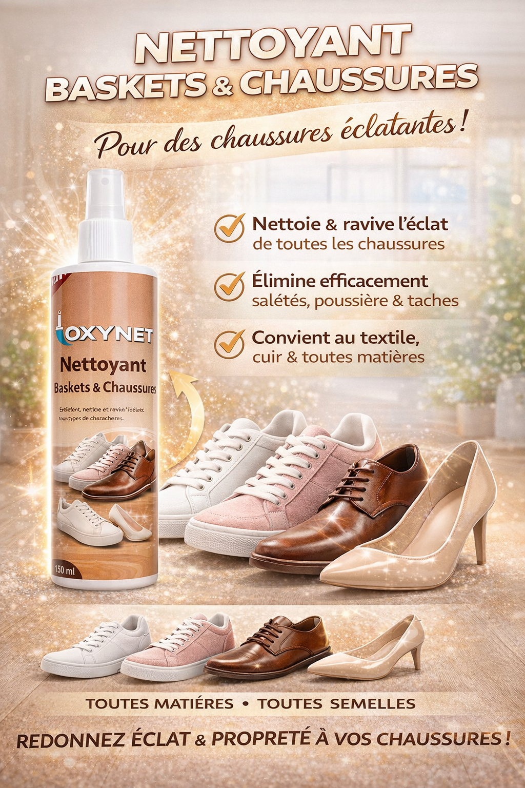 Nettayant chaussures منظف الاحذية