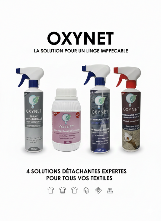 Pack taches difficiles-باقة أوكسينيت – خبراء إزالة البقع والعناية بالأقمشة