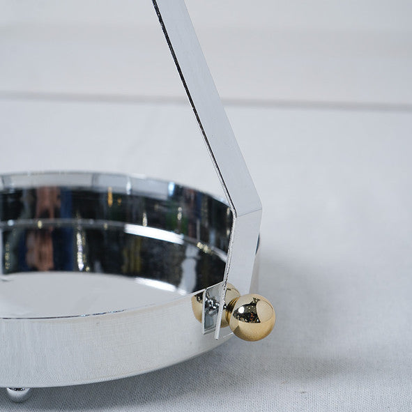 Plateau Rond Avec Support En Métal 20 CM