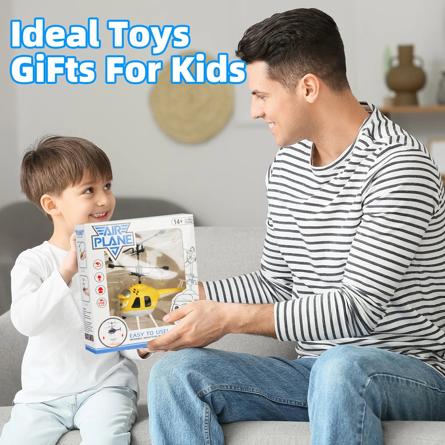 Flying RC Helicopter Toy Hand-Controlled Mini Drone