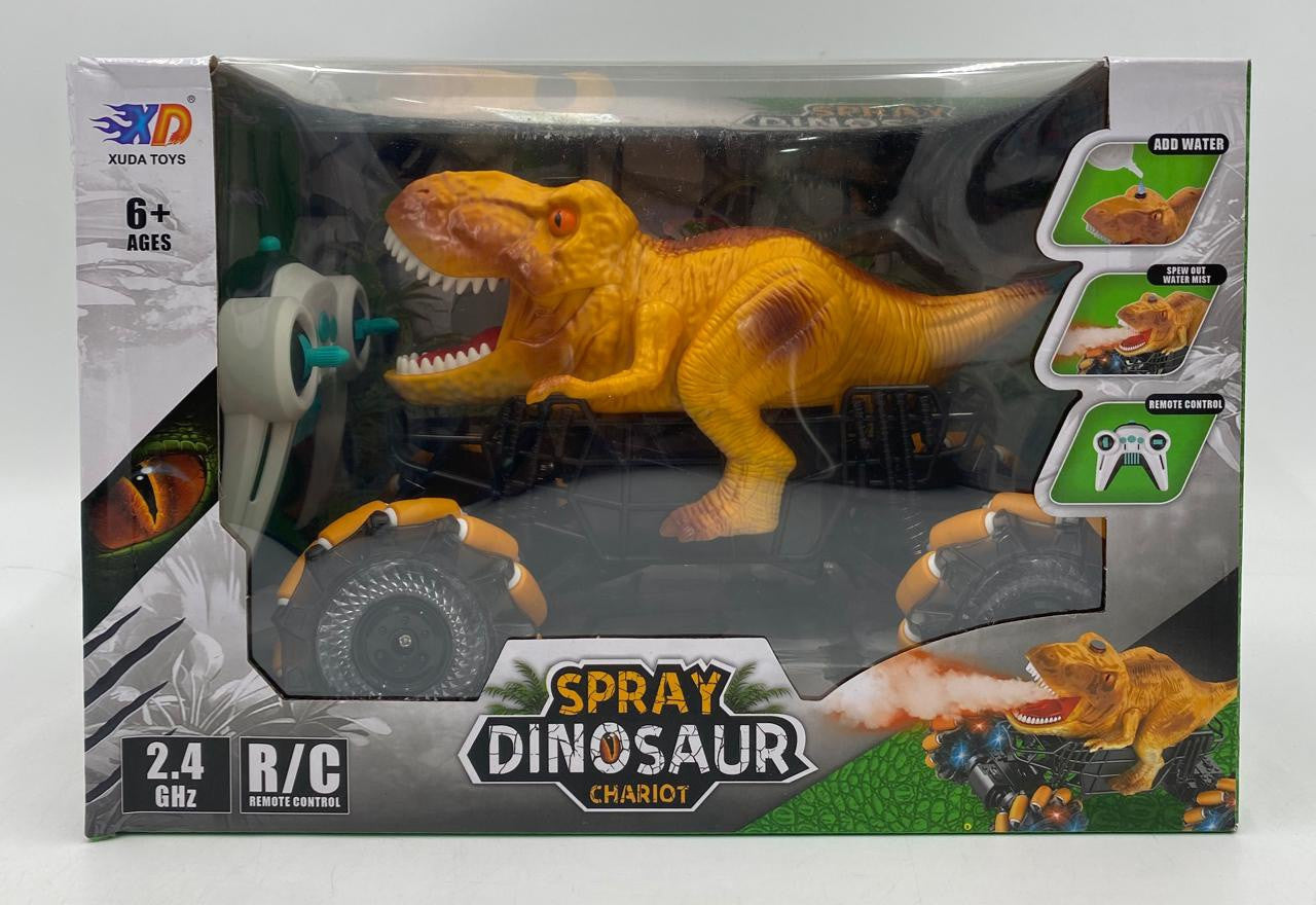 Toy car spray dinosaur