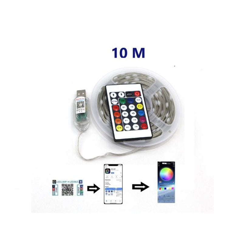 Smart Guirlande Lumineuse 10M LED RGB USB