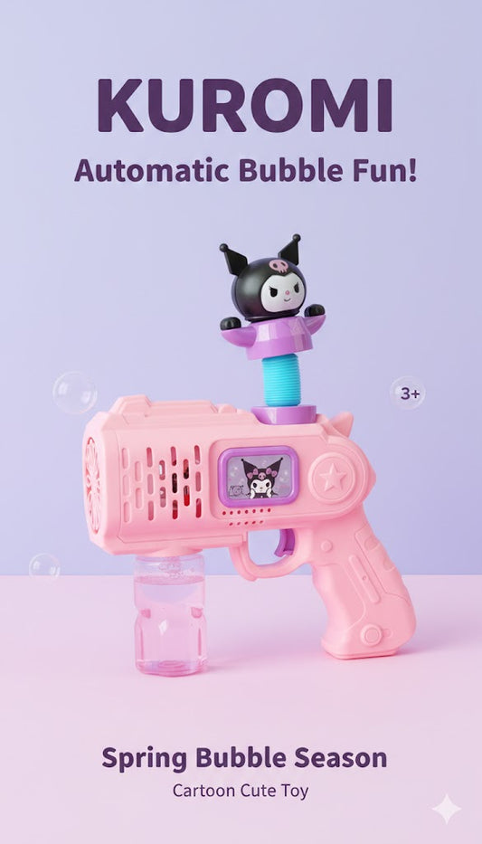 pistolet à bulles automatique Kuromi