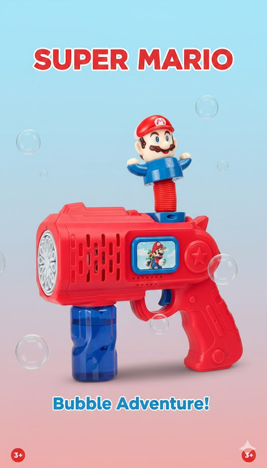 pistolet à bulles électrique Super Mario