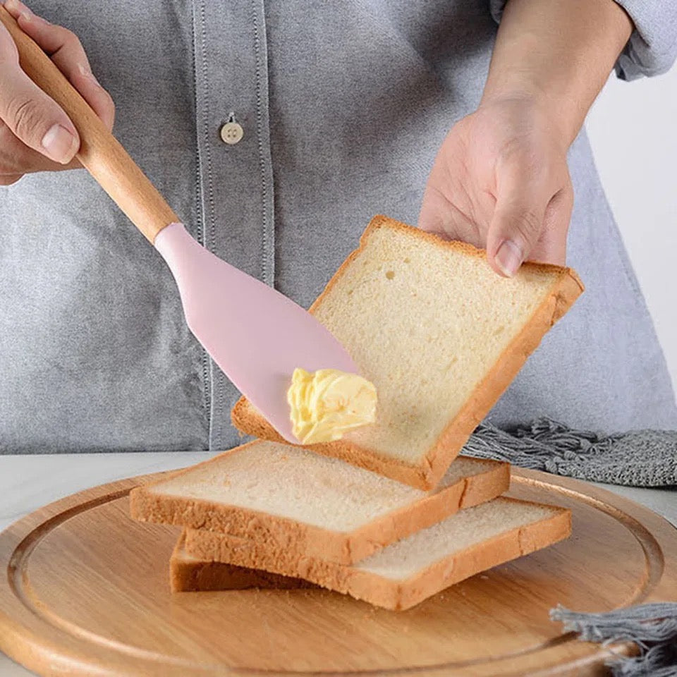 12Pcs Silicone Kitchen Utensils Spatula Shovel Soup Spoon Cooking Tool