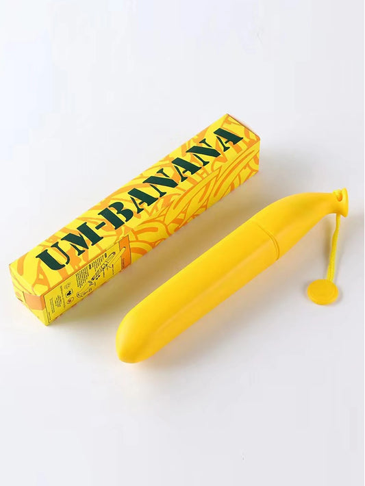 Fashion Mini Banana Umbrella Creative Fruit Parasol Rainy Folding