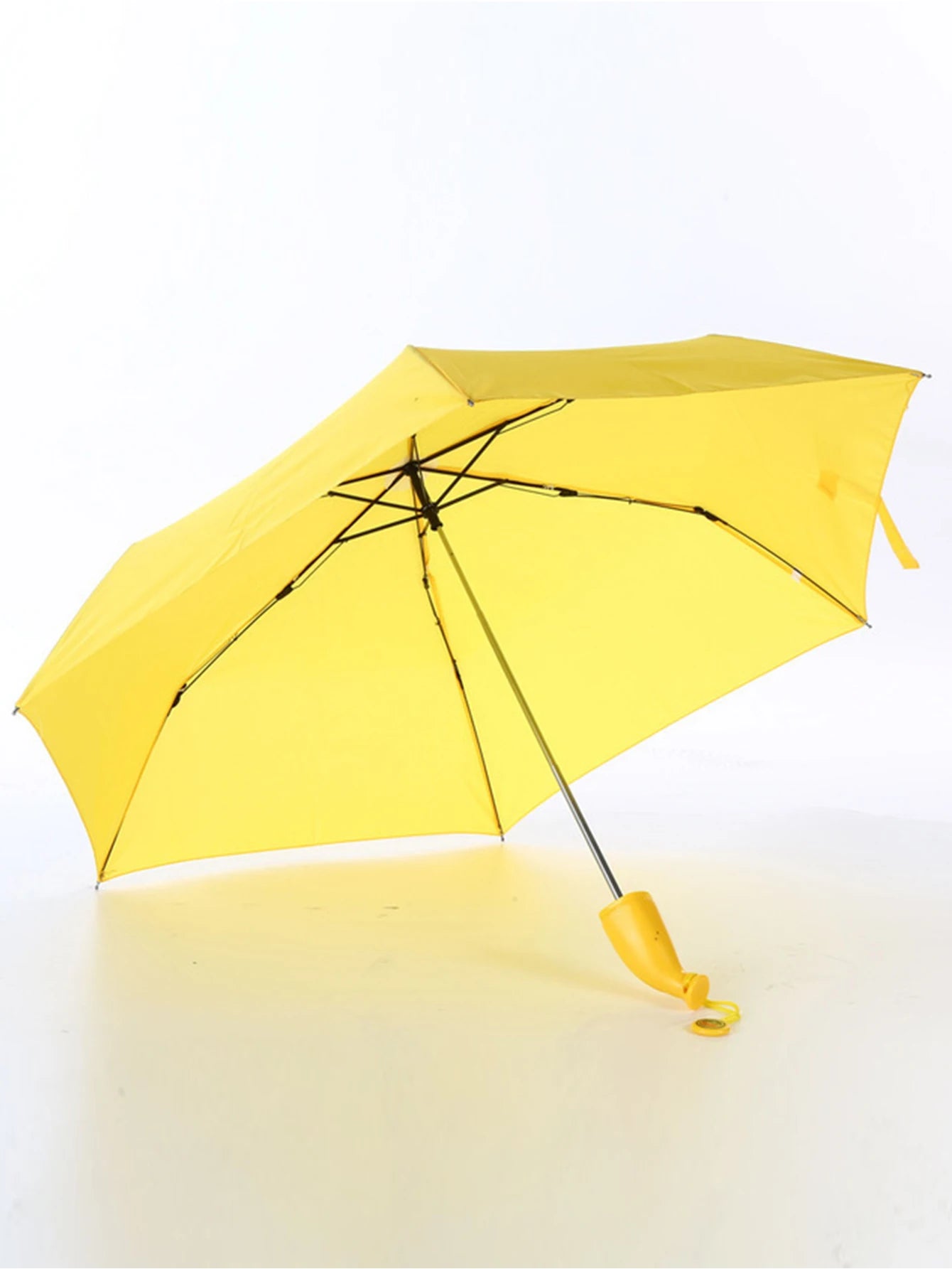 Fashion Mini Banana Umbrella Creative Fruit Parasol Rainy Folding