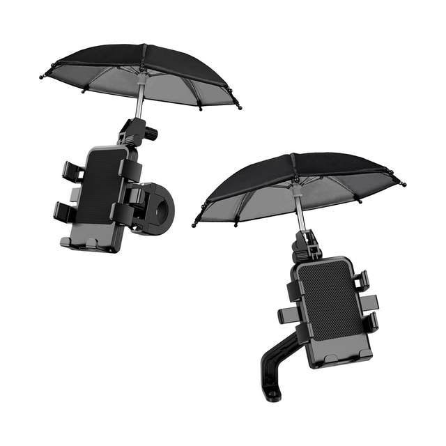 support  de telephone pour velo avec mini parapluie
