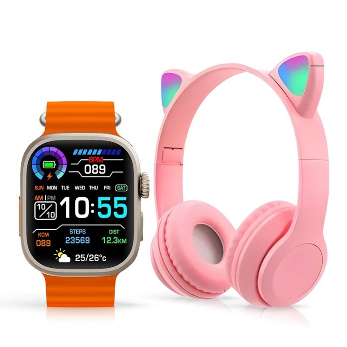 Coffret TK702 ULTRA 2 Montre Connectée + Casque++ 5 Bracelets