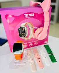Coffret TK702 ULTRA 2 Montre Connectée + Casque++ 5 Bracelets