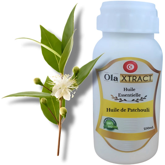 Huile de Patchouli authentique pure250 ML حجم إقتصادي    (زيت الريحان التونسي الأصلي)
