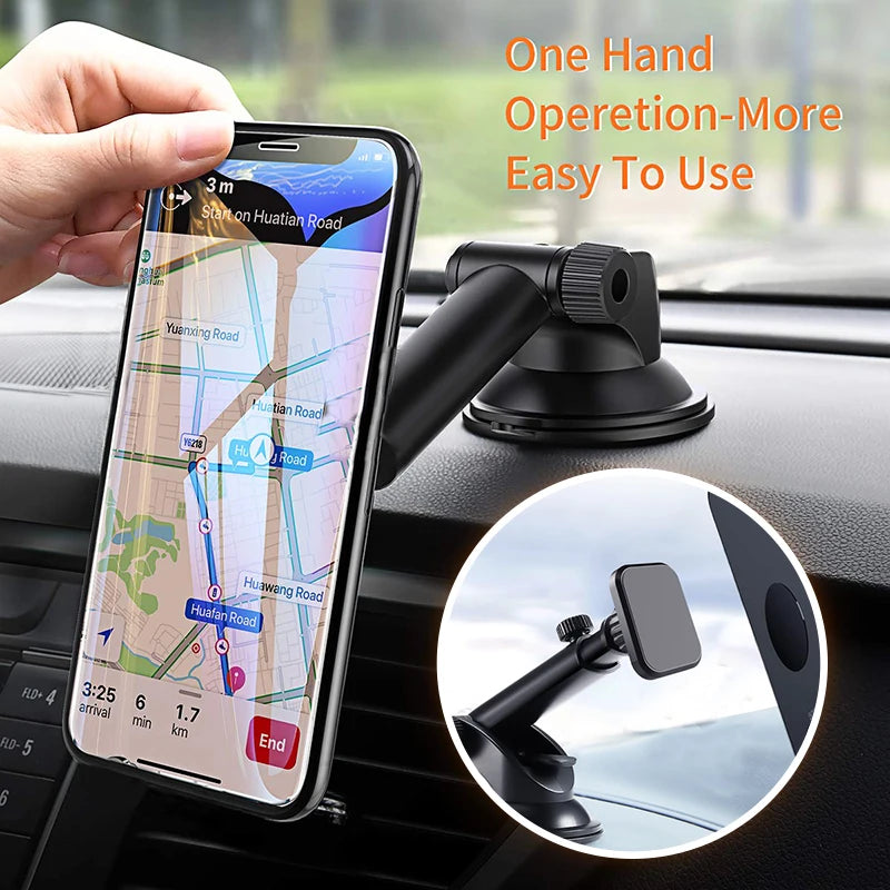 Support magnétique pour téléphone portable, ventouse pour tableau de bord de voiture