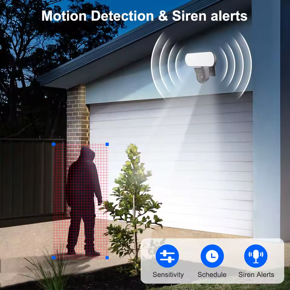 Security Camera 3MP with Projector 10W and PIR Detector