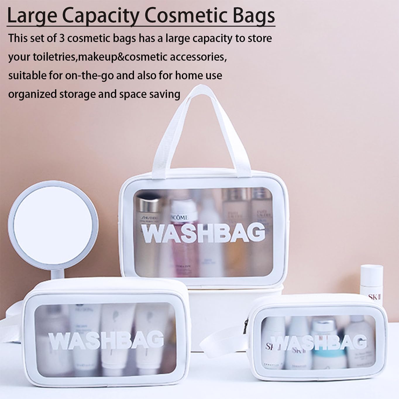 Ensemble de 3 Sacs à Cosmétiques