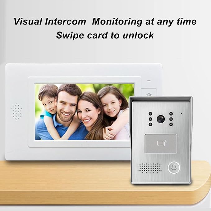 Interphone vidéo couleur 7 pouces