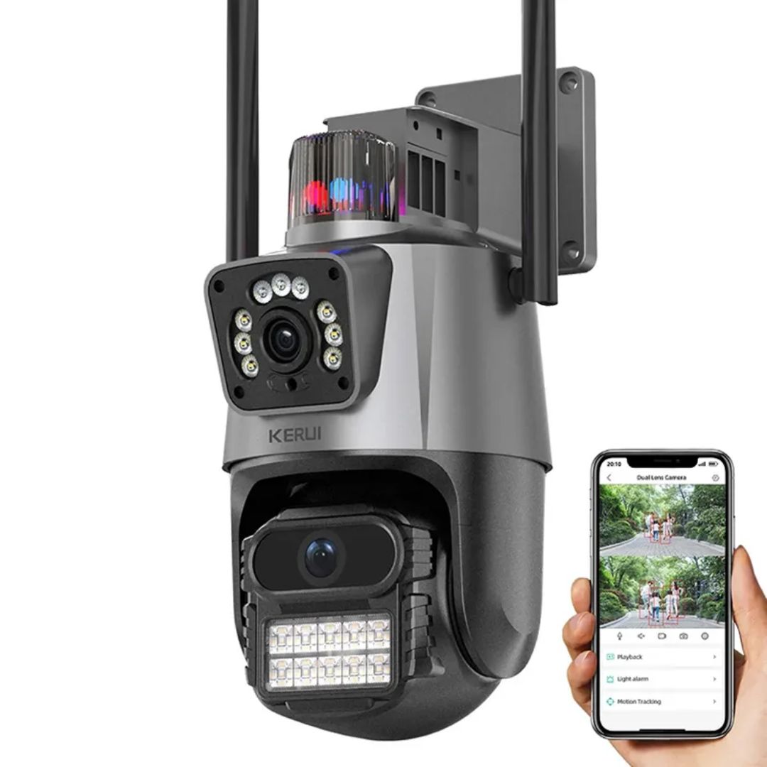 Caméra WiFi iCSee 6MP – Double Objectif Pan Tilt