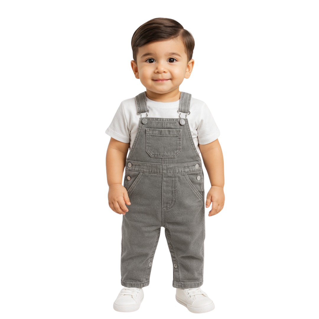 Salopettes en Jean Gris