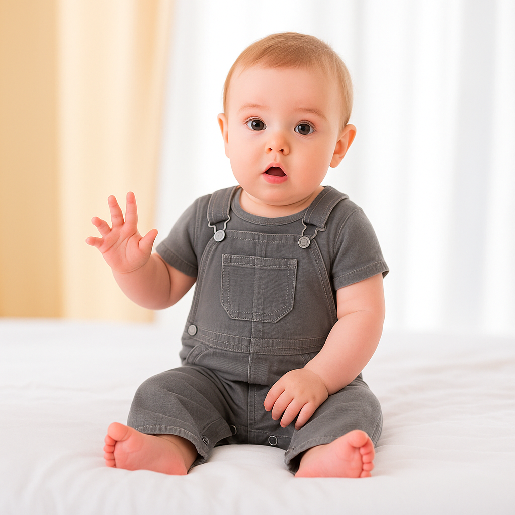 Salopettes en Jean Gris