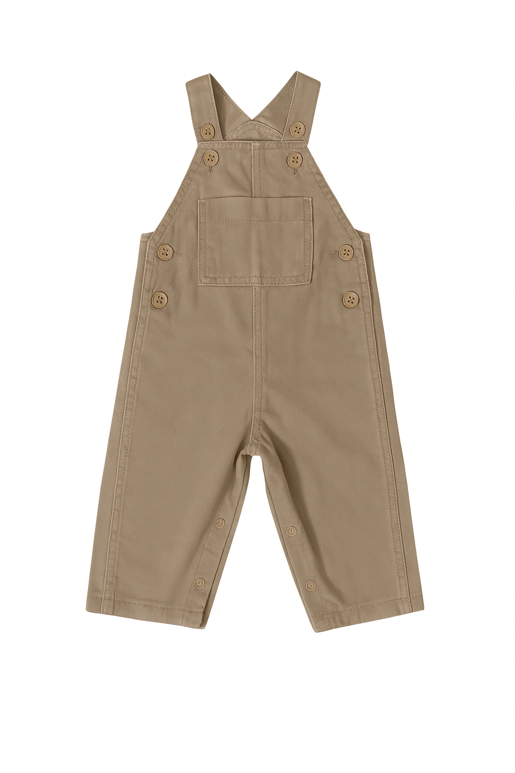 Salopettes en Coton Beige