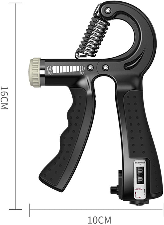Appareil de musculation de la poignée,résistance réglable(5-60kg)-Noir