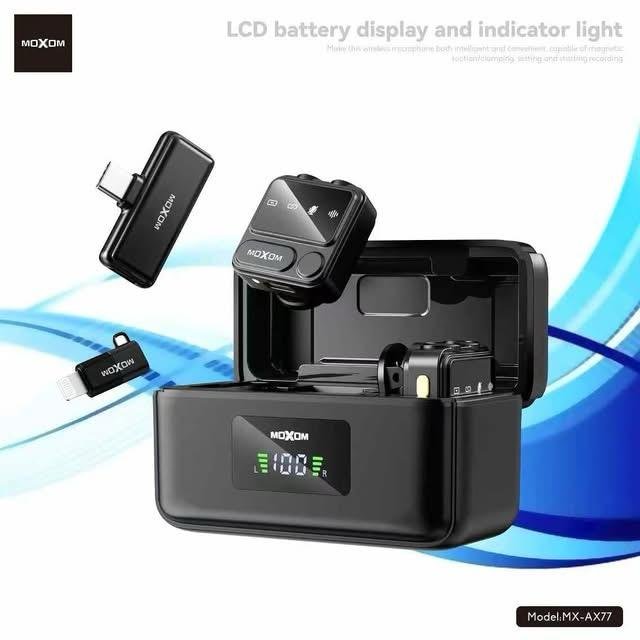 Système Double Micro Sans Fil MOXOM MX-AX77