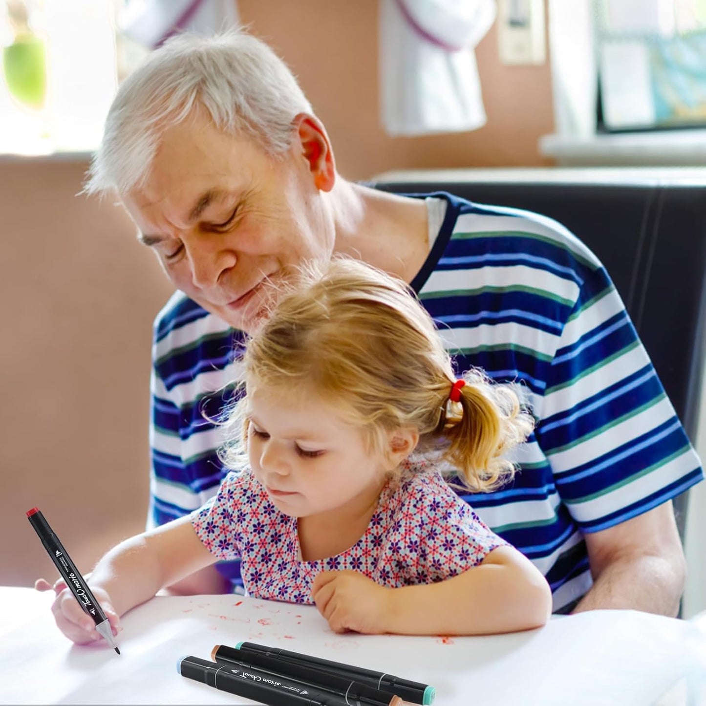 60 Couleurs Feutre A Alcool, Marqueurs Double Pointe