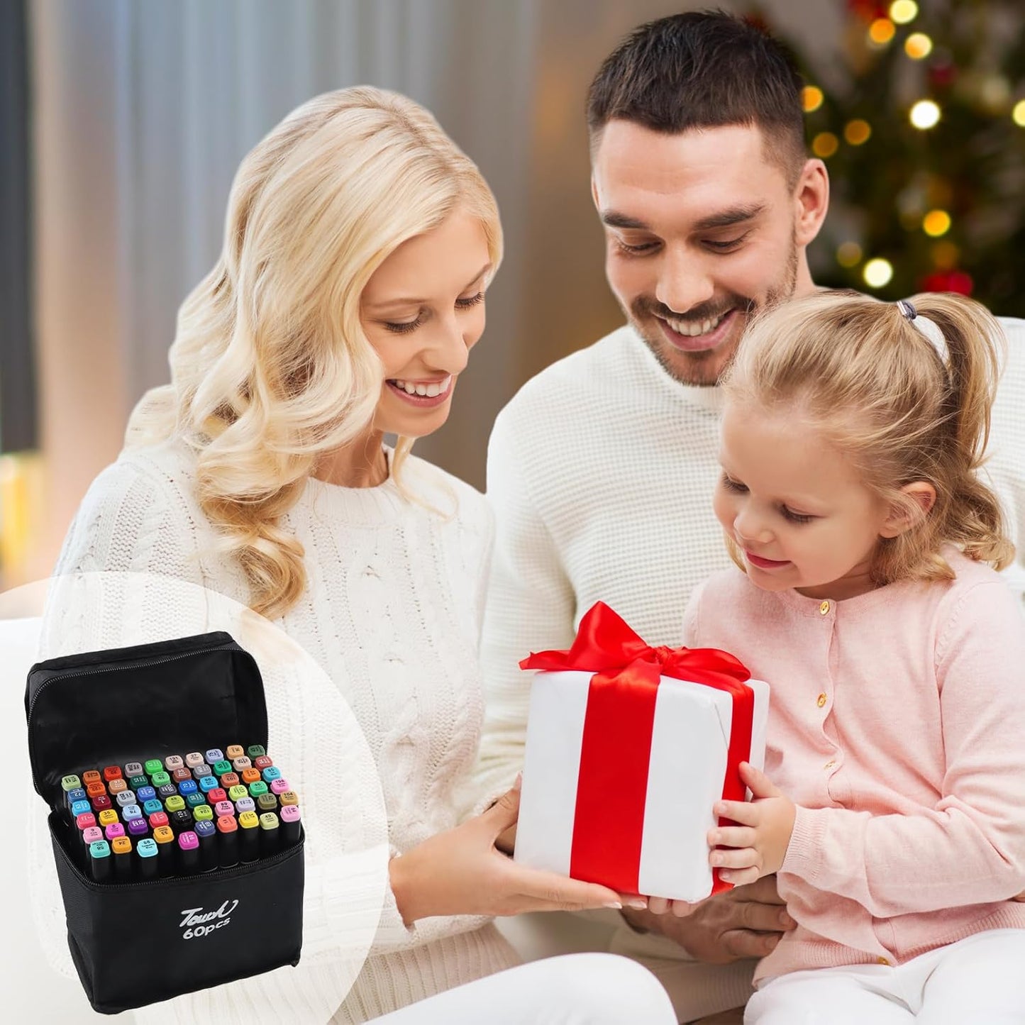 60 Couleurs Feutre A Alcool, Marqueurs Double Pointe