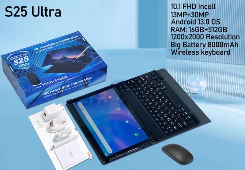 Tablette OZCT S25 Ultra 16Go 512Go