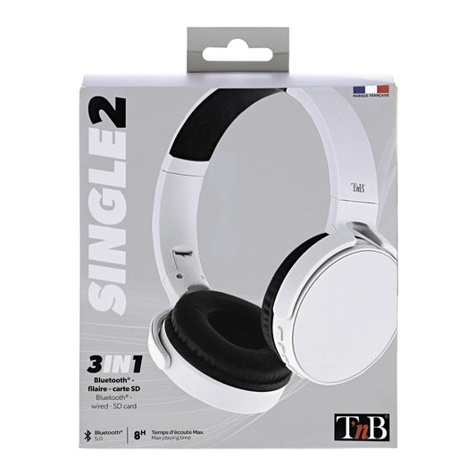 Casque Bluetooth SINGLE 2 Gris T'nB