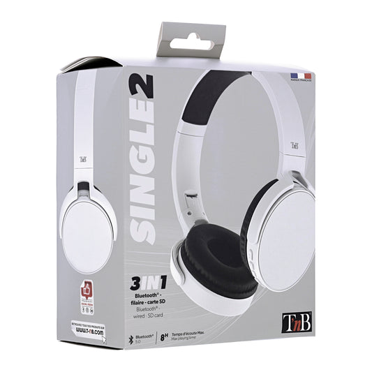 Casque Bluetooth SINGLE 2 Gris T'nB