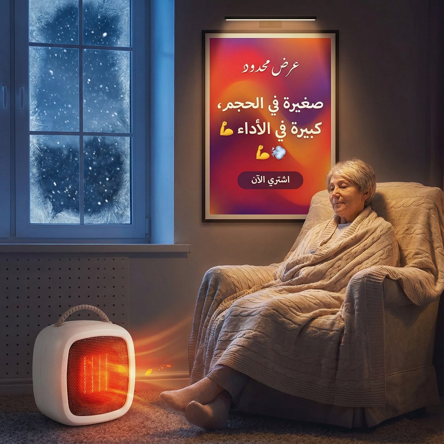 Chauffage soufflant  600 w