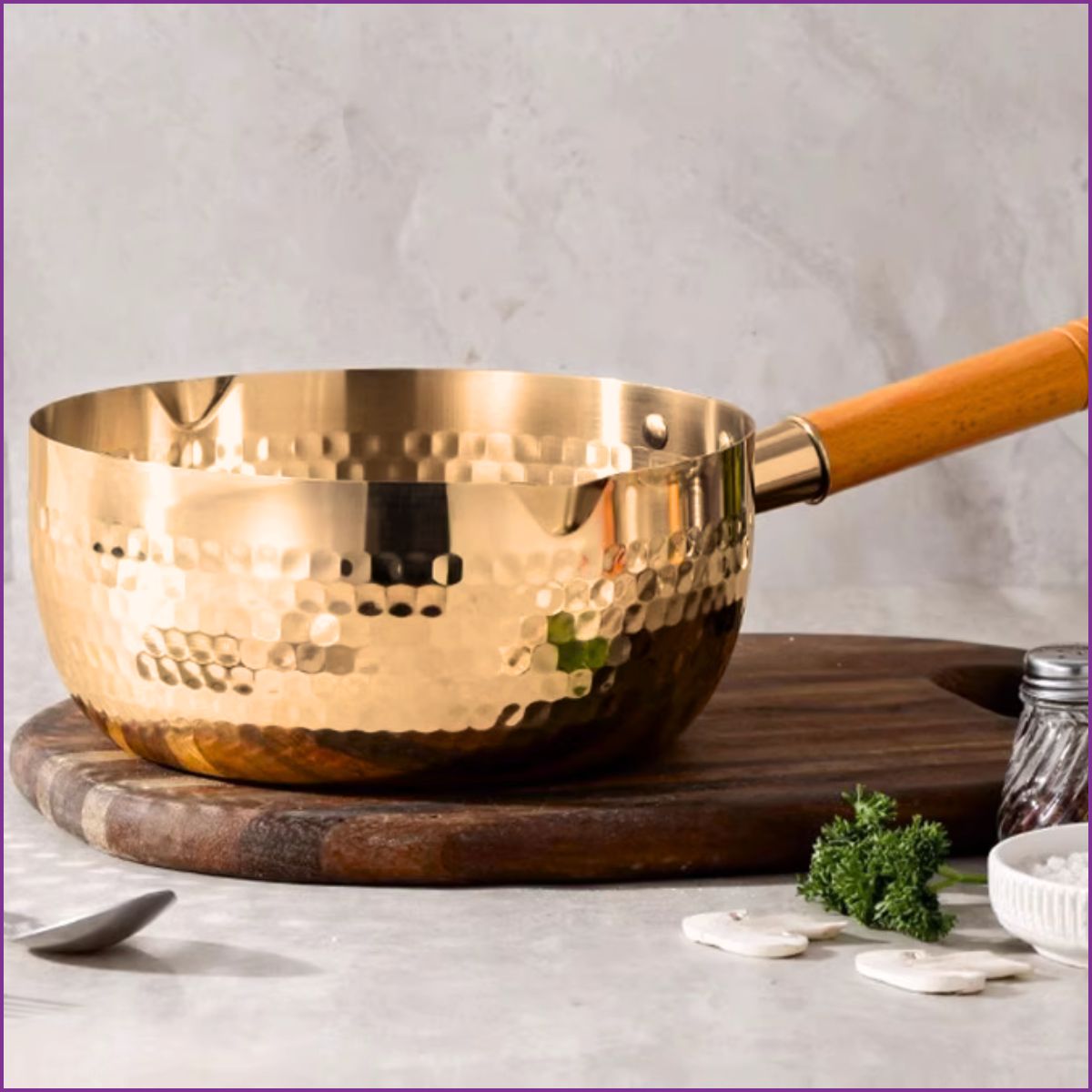 Set de 3 casseroles  martelé