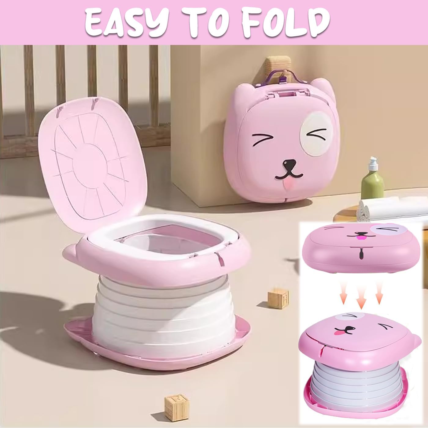 Toilette pliable pour enfants pour voiture