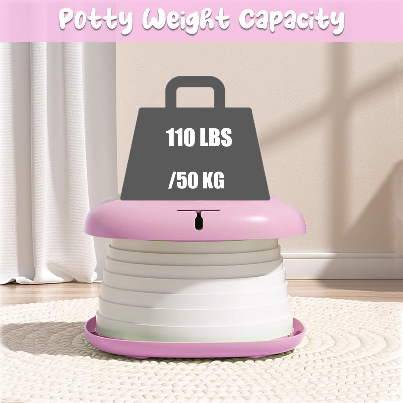 Toilette pliable pour enfants pour voiture