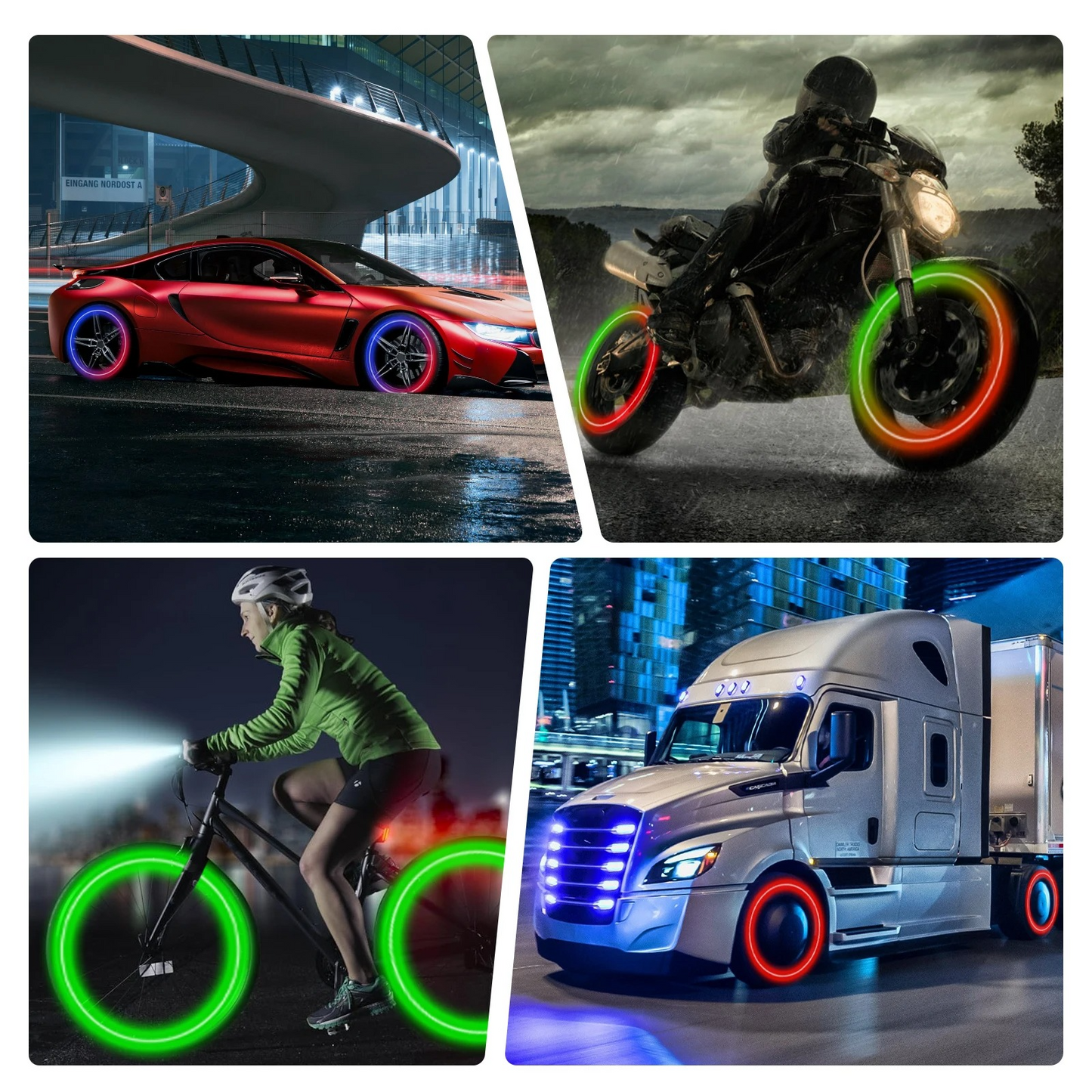 Bouchons de  6 modes d'éclairage, de mouvement étanches extinction intelligents