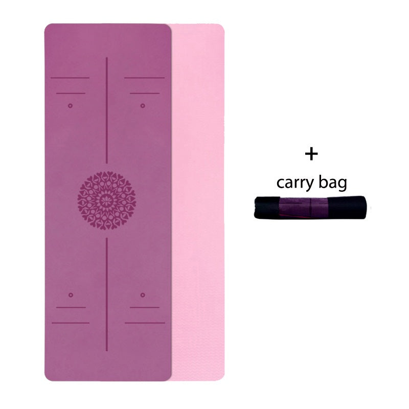 Tapis de Yoga TPE, Professionnel Double couche gymnastique, Fitness, Pilates