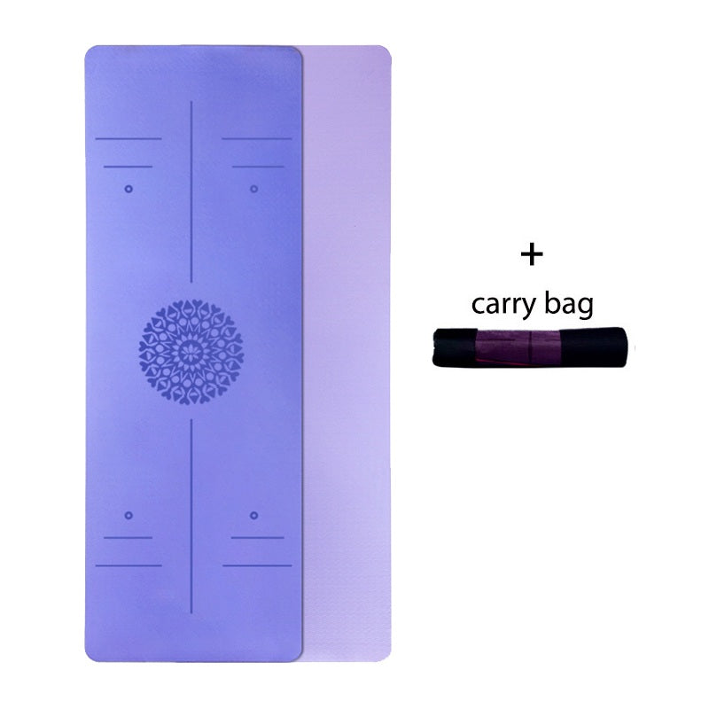 Tapis de Yoga TPE, Professionnel Double couche gymnastique, Fitness, Pilates