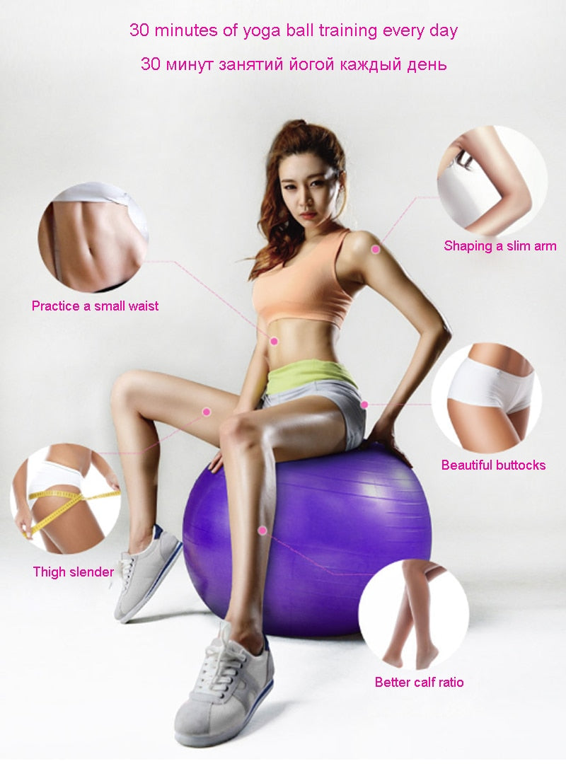 Balle de Yoga 65cm, balle d’équilibre, de Fitness, de grossesse, de Sport,