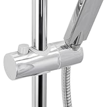 Colone de douche carre inox