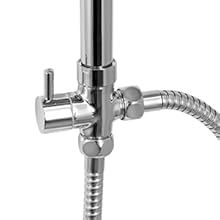 Colone de douche carre inox