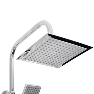 Colone de douche carre inox